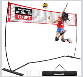 12FT Portable Volleyball Net for Backyard