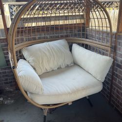 Boho Double Seater Egg Dome Chair