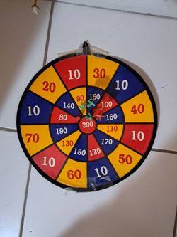 Nerf Blaster + kickball + soccer ball + dart board with darts