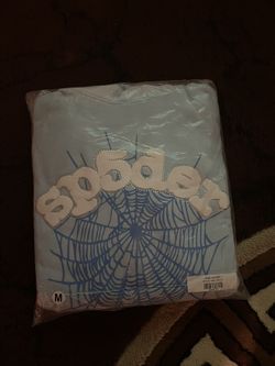 Sp5der Hoodie Baby Blue Medium