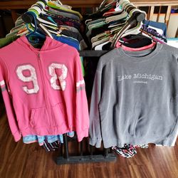 Tons of clothes small med large can come over and look ..live in LaPorte