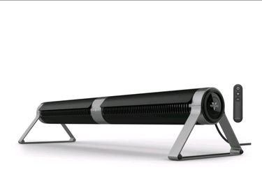Vornado Airbar 6 | 44" Tower Fan and Horizontal Air Circulator with Remote Control, 3 Speed Settings | Black