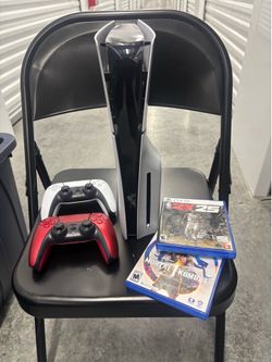 PS5, 2 CONTROLLERS, 2 GAMES BUNDLE (NO BOX)