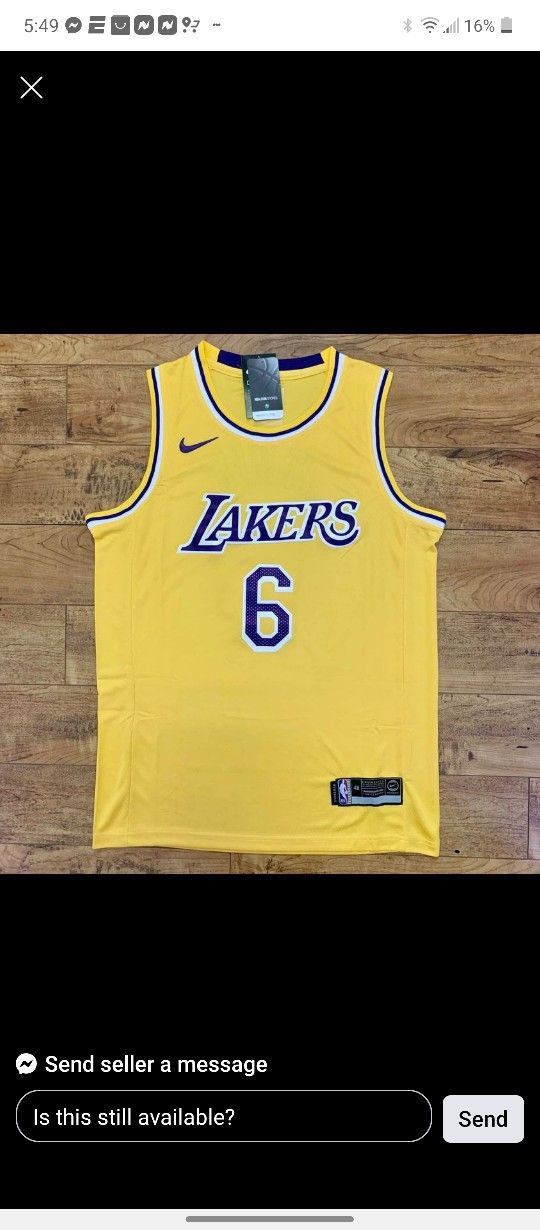 LEBRON LAKER JERSEY