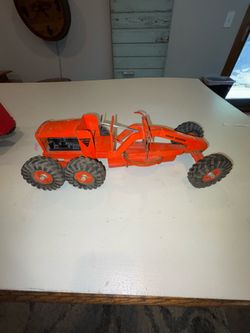 Niland 1950s press steel road greater toy red 20”  vintage