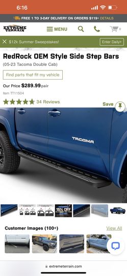 RedRock OEM Style Side Step Bars