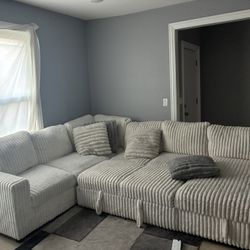 3PC SECTIONAL COUCH WITH USB/type C CHARGE