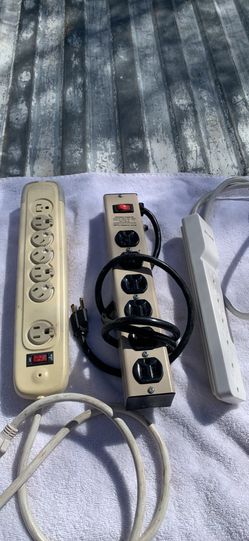Three 6 outlet surge protectors in good condition. 