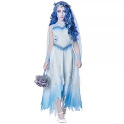 Kids Corpse Bride Costume MEDIUM 8-10 Halloween Costume Officially Licensed BRAND NEW Tim Burton