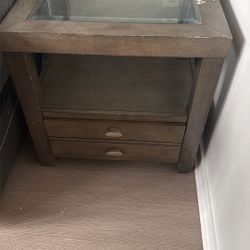 Two Ashley Furniture End Tables 