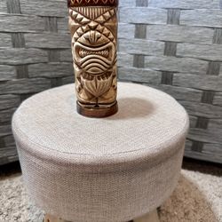 Vintage Orchids of Hawaii Carved Ceramic Tiki Mug