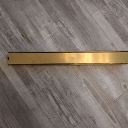 Linear Brushed Gold Bathroom Floor Drain