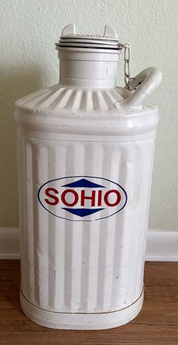 Vintage 5-gallon Sohio Motor Oil can