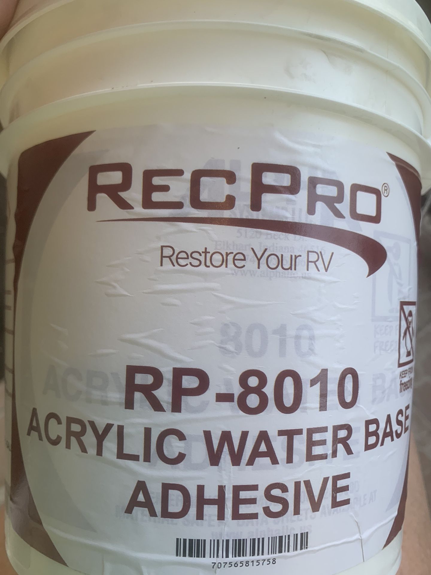 RecPro RP-8010 Acrylic water base adhesive