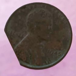 1945 Clipped Off,ERROR COIN