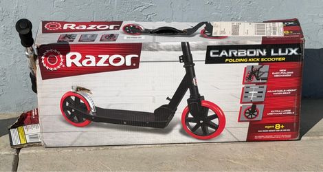 Razor Carbon Lux Kick Scooter with Original Box