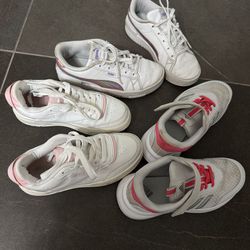 Girls’ sneakers (ages 6–8)