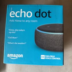 Amazon Echo Dot 3rd Generation Smart Home Speaker with Alexa Voice  No Cord