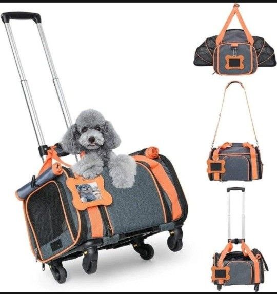 Ecofeen Airline Approved Expandable Pet Carrier for Small Dogs and Cats Puppy