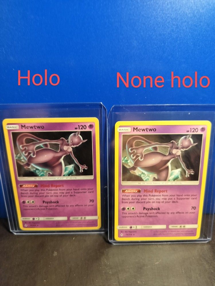 2019 Mewtwo Pokemon Unbroken Bonds & Cosmos Holo