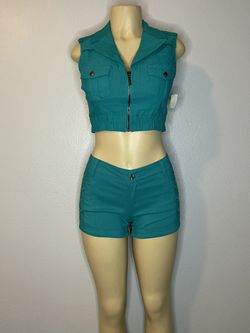 Summer Crop Top And Short Set