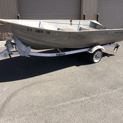 Aluminum Boat And Trailer 