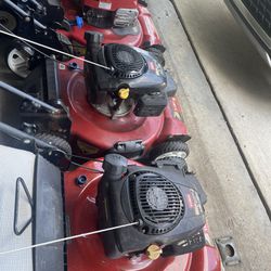 Red Toro Bull Lawn Mower Recycler Lawn Mowers Self Propel Price Start From $190 To $240 Cash Each 