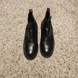 Size 10R steel toe leather work boots