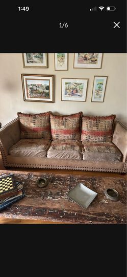 One big sofa, and two small sofas good condition divisible pillows, washable