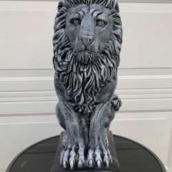 Medium Sized Stone, Color, Lion Statue
