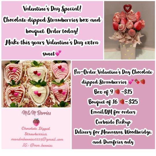 Valentines Chocolate Dipped Strawberries