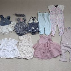 Baby Girl Boutique Outfit Bundle | 3–6 Months | Dresses, Rompers & Sets