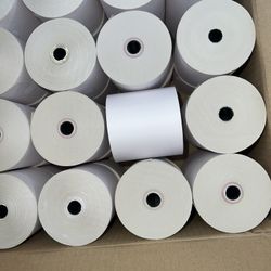 Paper Rolls Receipt Paper for POS, Two Ply Receipt Rolls, 3" x 90 ft, 50/Carton