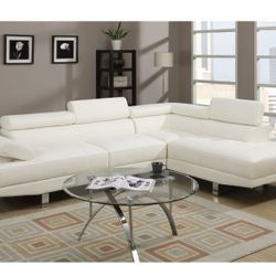 White Sectional Sofa Brand New