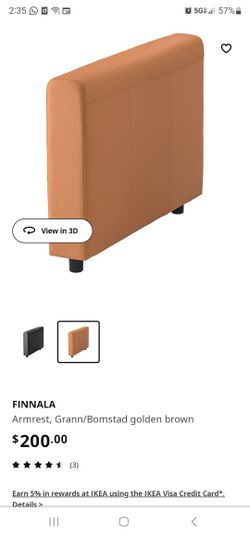 FINNALA IKEA Armrest, Grann/Bomstad golden brown