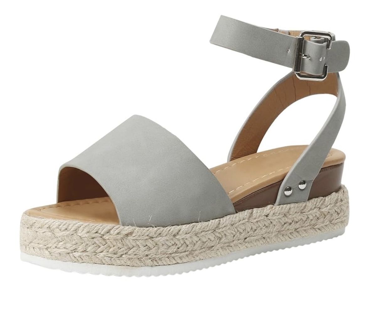 Sandals withPlatform Sandal Espadrille Wedge Comfortable Ankle