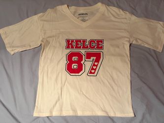 Travis Kelce Kansas City Chiefs NFL White Shirt; Women’s XS