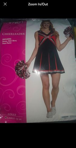 Cheerleader Halloween Costume Adult Large