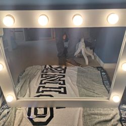 Homemade Vanity Mirror W/  Built In LEDS