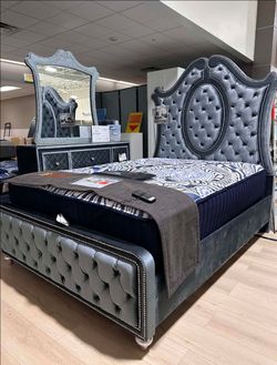 💞OM 💞  Brand New Bedroom Set Bed Frame, Dresser, Nightstand Chest