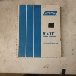 NOS  Norton Emery Cloth 9x11 Fine Grit