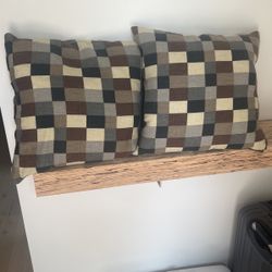 Two Throw Pillows