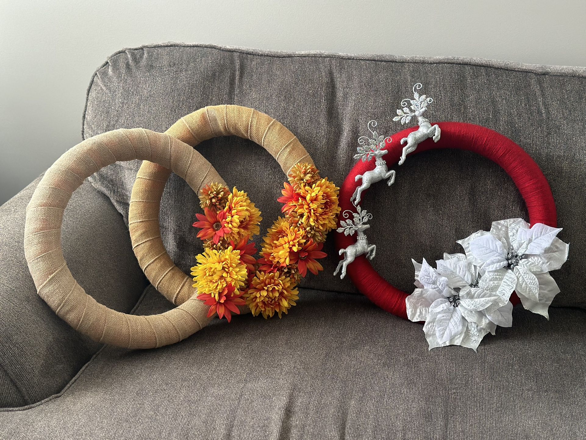 Fall/Christmas Wreaths