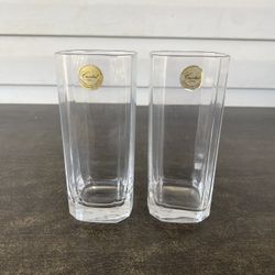 Garanti Plus De 24% Lead Crystal Glassware Set of 2 Cristal France