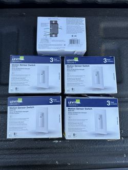 Leviton Decora Motion Sensor In-Wall Switch, Auto-On, 2A, Single Pole,