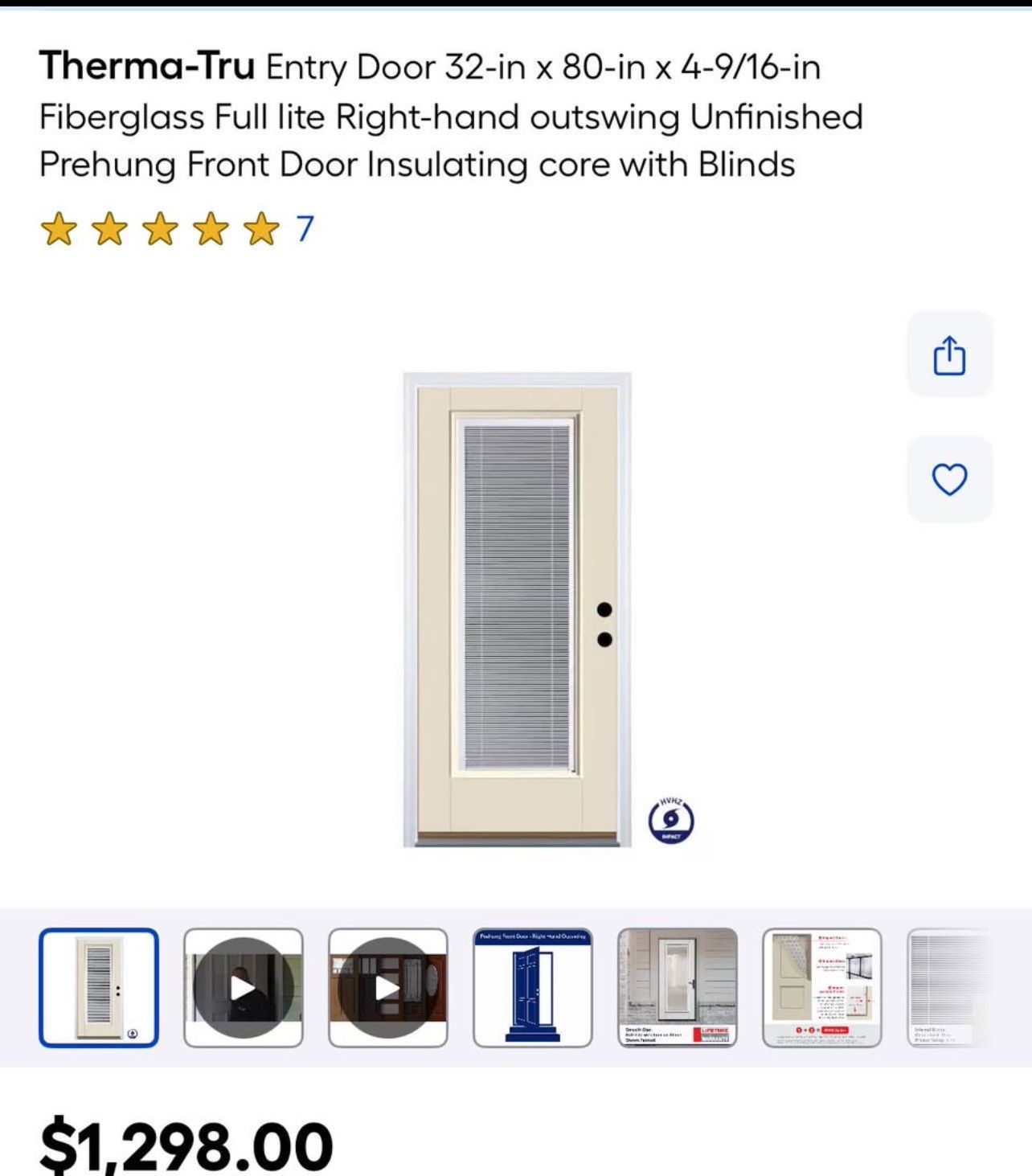 Therma-Tru Entry/Front Door