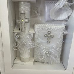 Mi Bautizo Velas Con Biblia