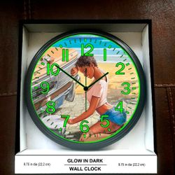 Saints Glow In The Dark Wall Clocks, 1966 Chevy C10 1970 Chevy Chevelle Mushrooms 1969 Challenger