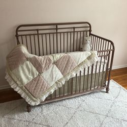 Rose gold best sale metal crib