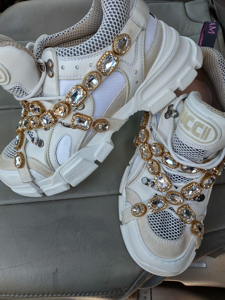 Authentic Gucci Flashtrek Sneakers Lightly Used